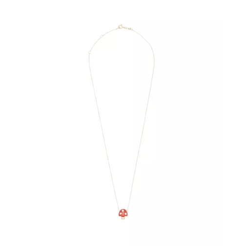 Aliita  9K Gold Amanita Red W/White Pois Necklace Gold