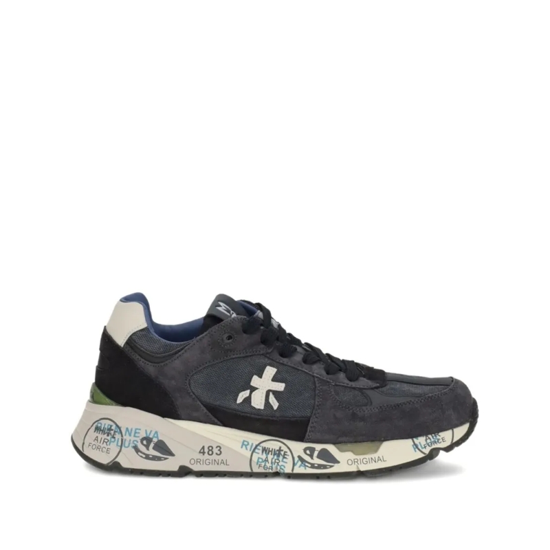 Premiata Sneaker basse Contemporary Black Sneakers With Suede Black