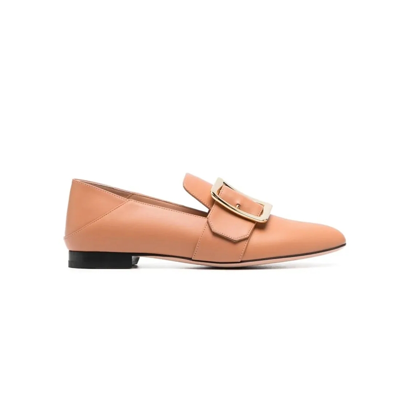 Bally Ballerines Leather Loafers Brown