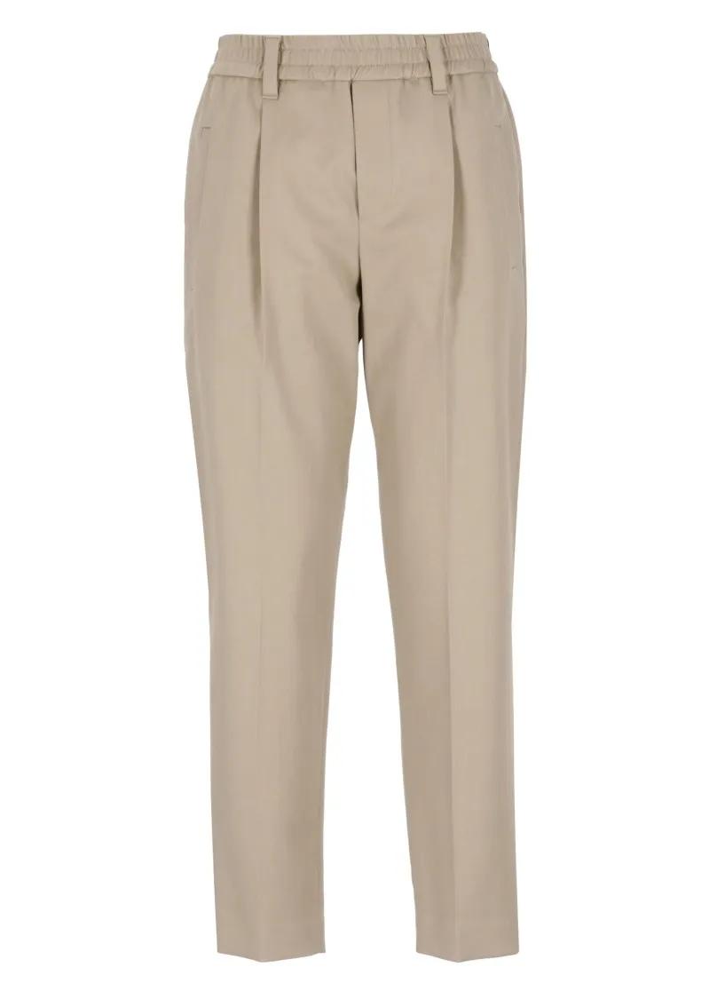 Brunello Cucinelli - Cotton Pants - Größe 40 - beige