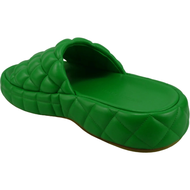 Bottega Veneta Hausschuhe Sandalo imbottito in pelle verde grün (Image 3)