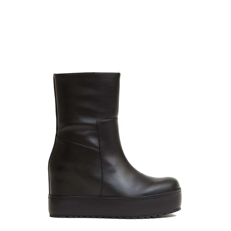 Paloma Barceló Bottes Ankle Boots With Internal Wedge Heel Black