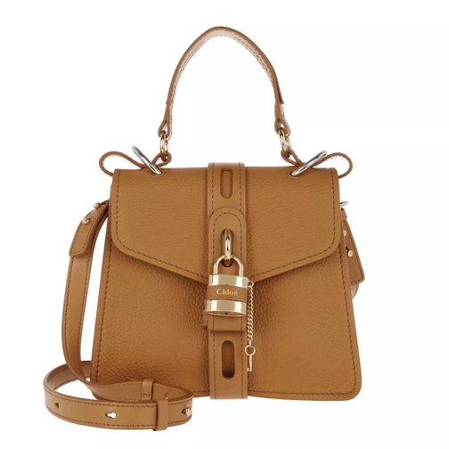 Chloé Aby Shoulder Bag Leather Autumnal Brown Crossbody Bag