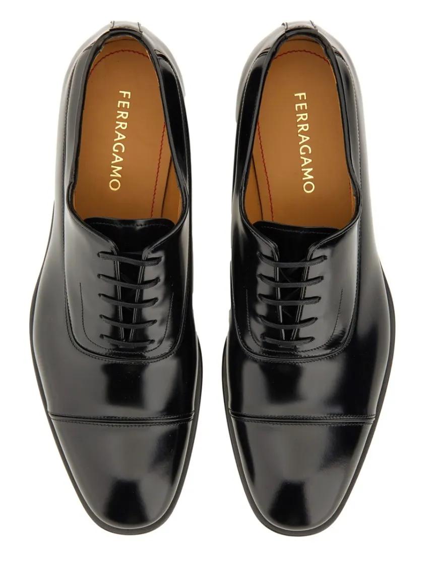 Thumbnail - Oxford Lace-Up Shoes With Polished Finish - Gr. 7 - in Schwarz