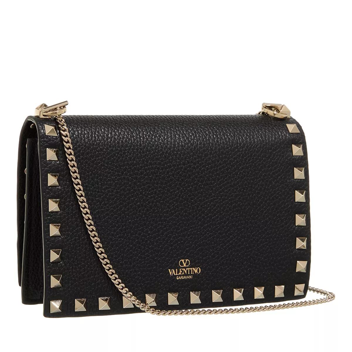 Valentino Garavani Mini Bag Rockstud Platinum Studs Black Crossbody Bag