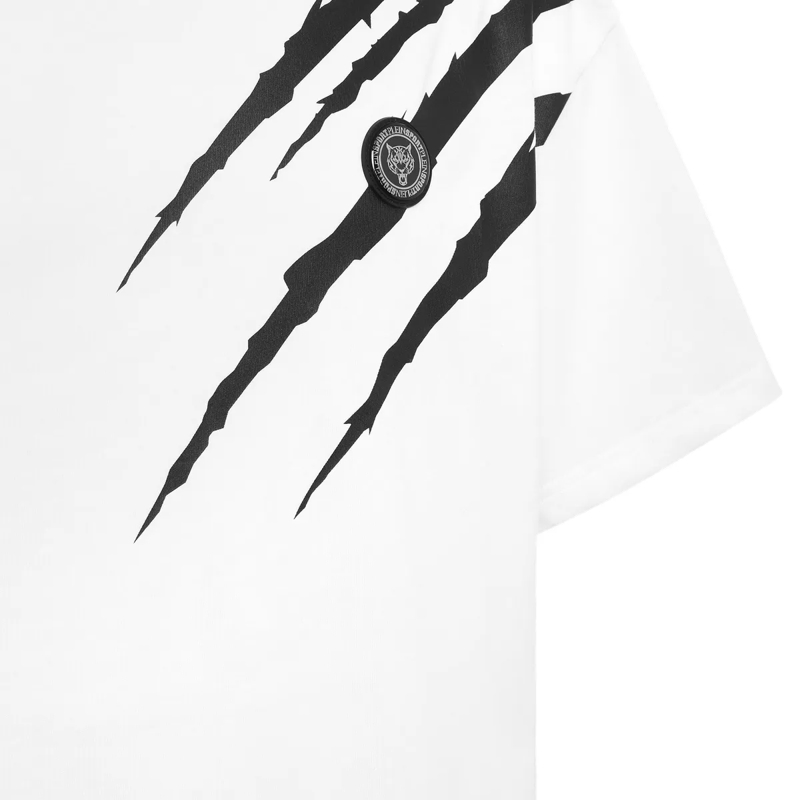 Plein Sport T-Shirt T-Shirt Rundhalsausschnitt Ss Scratch weiss(Image 3)