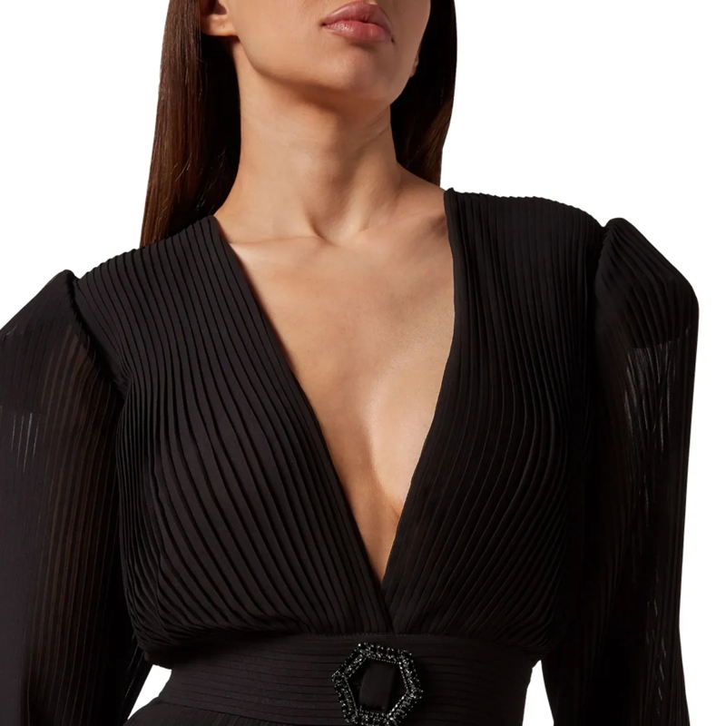 Philipp Plein Maxikleid Kleid schwarz(Image 4)