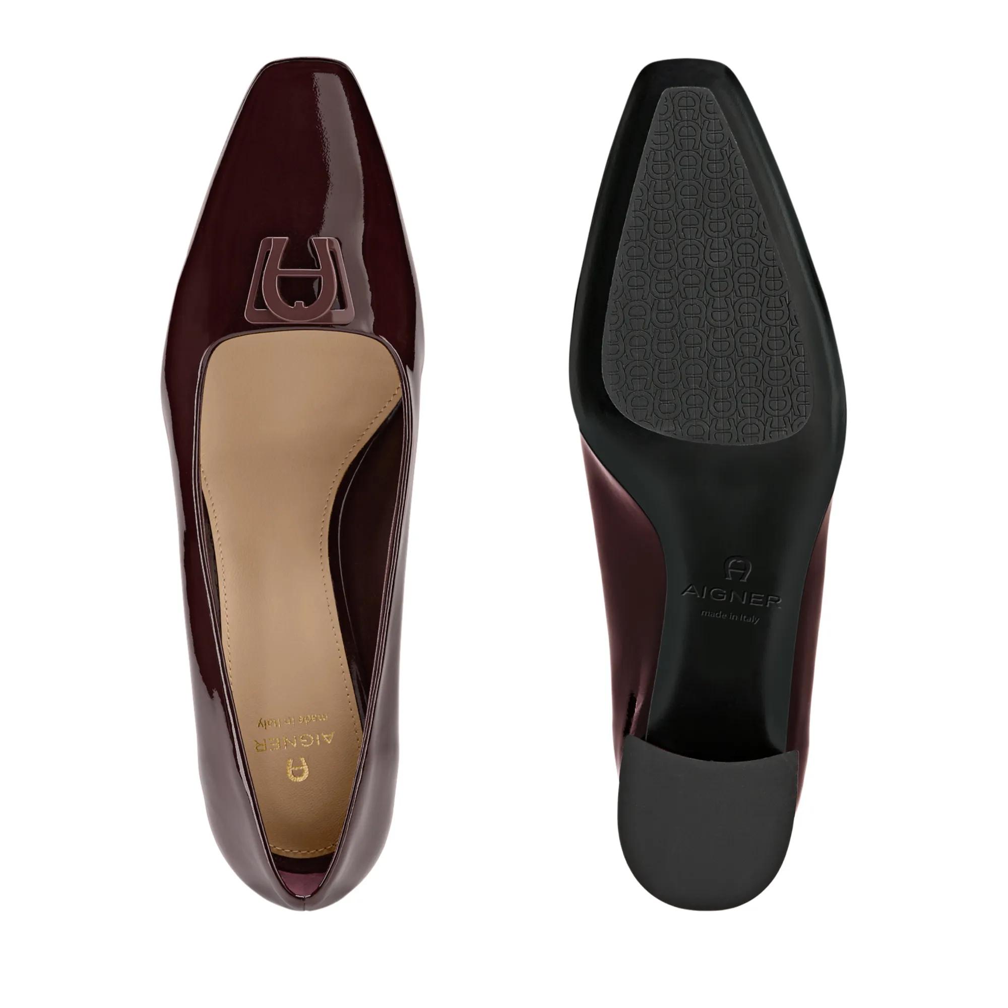 Thumbnail - Aigner Hohe Schuhe - block heel pumps MARYLIN 1B - Gr. 39 (EU) - in Rot - für Damen