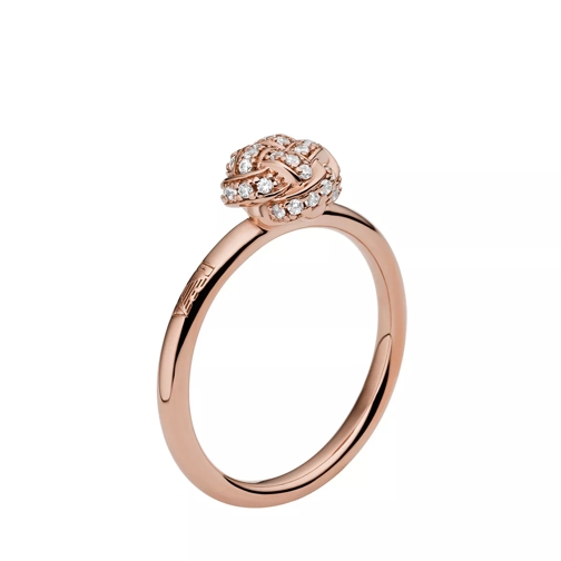 Emporio Armani Sterling Silver Ring Rose Gold Anello