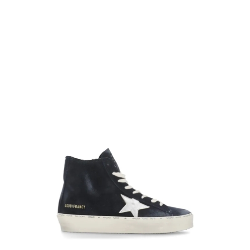 Golden Goose Low-Top Sneaker Blue Suede Leather High Top Sneakers Black