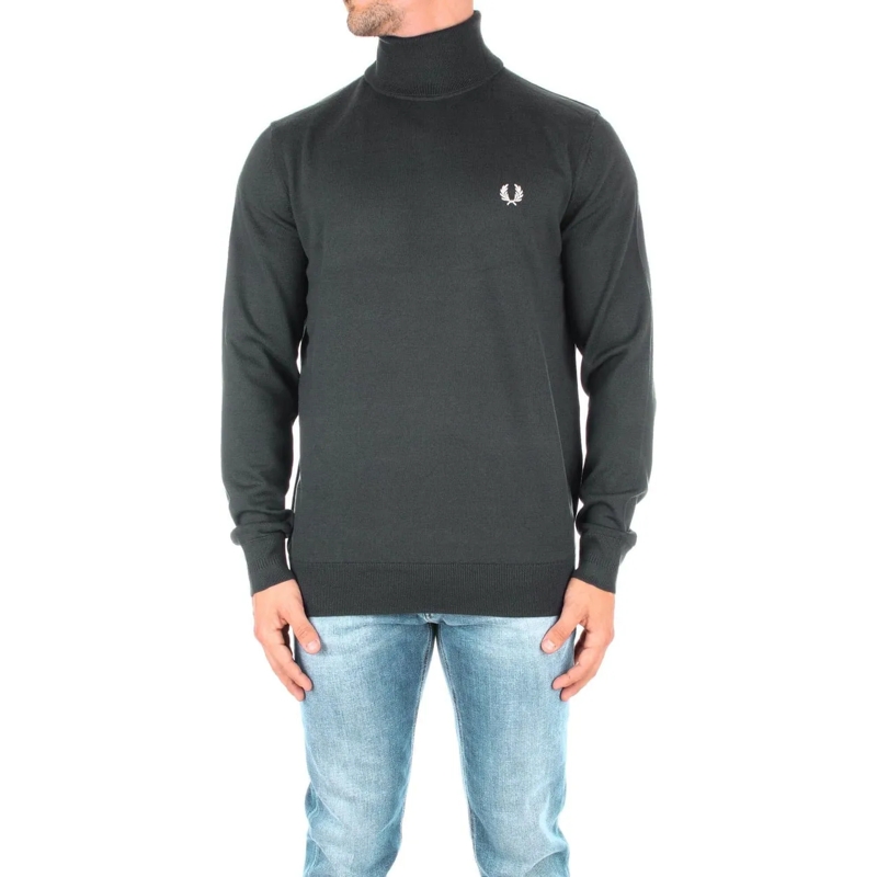Fred Perry  Sweaters Night Green grün