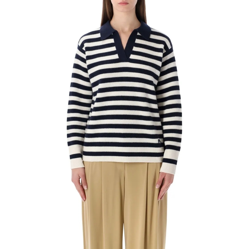 Polo Ralph Lauren Trui Striped Cashmere Polo Jumper Multicolor
