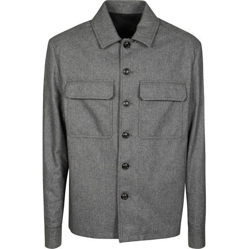 Moncler Hauts décontractés Long Sleeve Shirt Grey grau