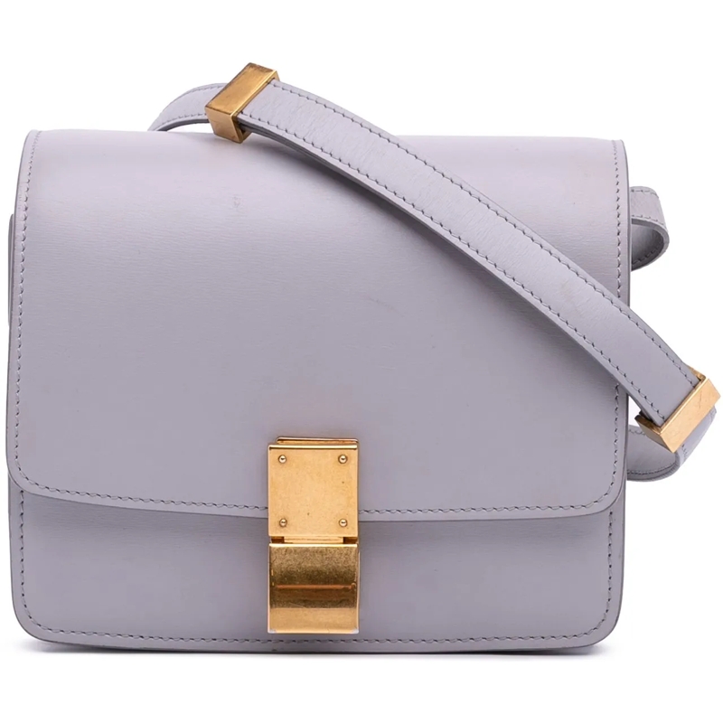 Celine Schultertasche Small Calfskin Classic Box lila
