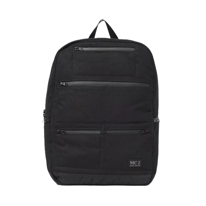 Mc2 Saint Barth Rugzak Black Backpack With Multiple Compartments Black