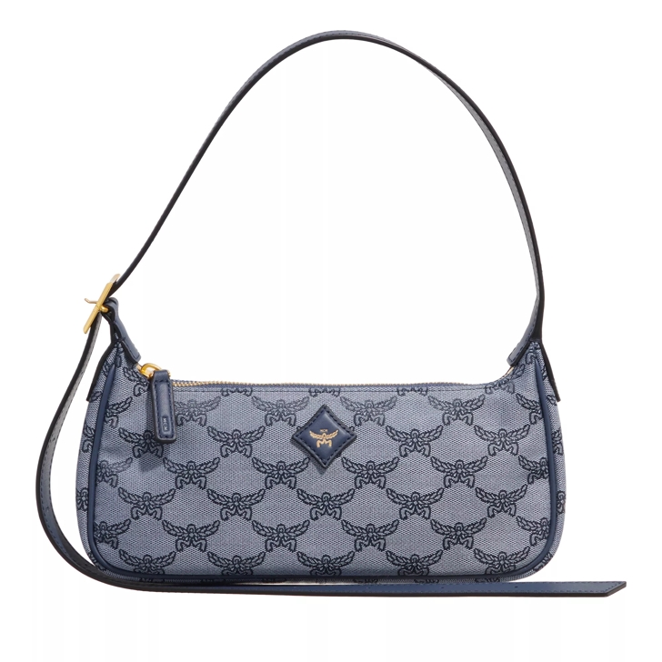 MCM Himmel Fbr Shoulder Bag Small Blue Schoudertas