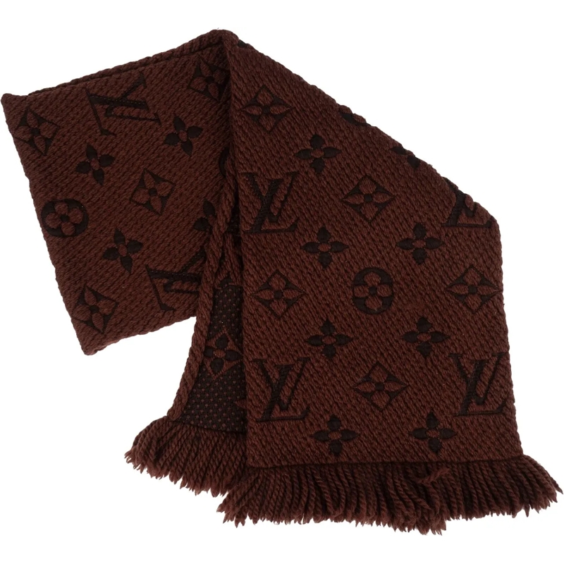 Louis Vuitton Wollschal Louis Vuitton Wool Monogram Logomania Schal Scarf braun