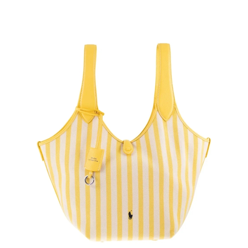 Polo Ralph Lauren Tote Striped Canvas Polo Play Tote Neutrals