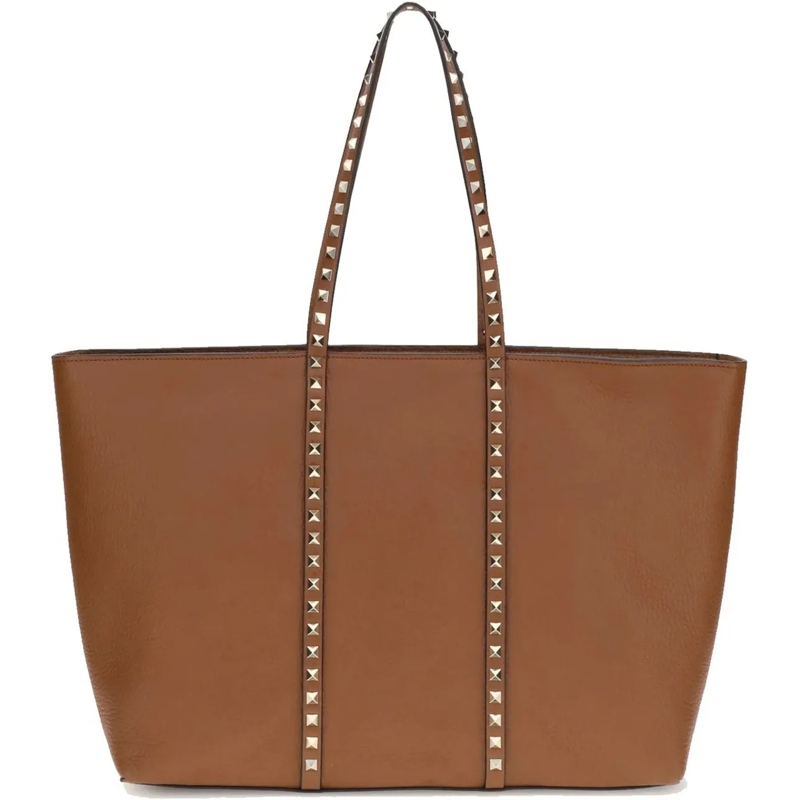 Valentino Garavani Fourre-tout VALENTINO GARAVANI Medium Rockstud Tote Bag braun