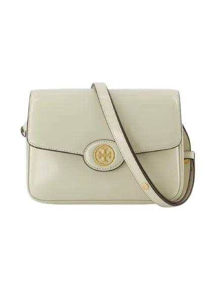 Tory Burch Shopper - Robinson Hobo Bag - Shea Butter - Leather - Gr. unisize - in Creme - für Damen