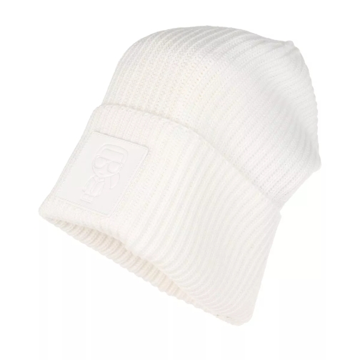 Karl Lagerfeld Ikonik Patch Beanie Off White Stole