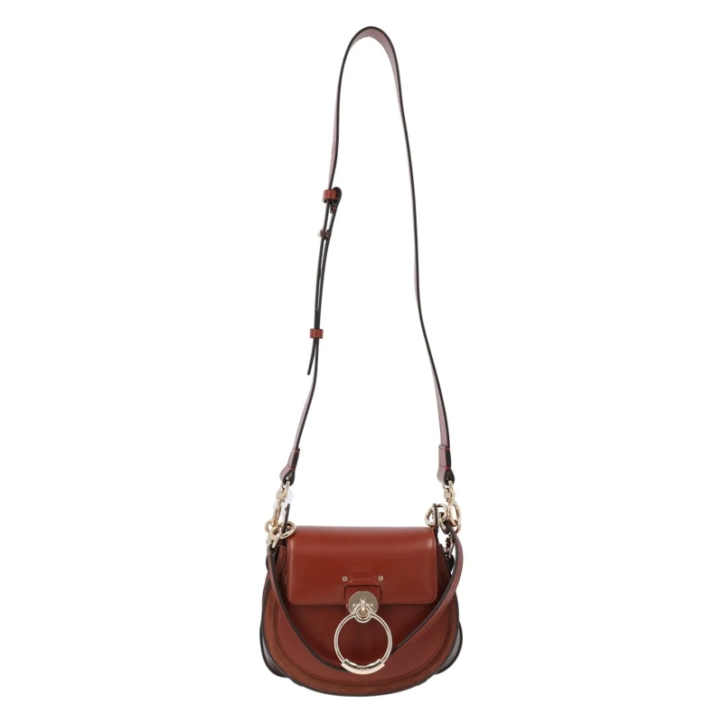 Chloé Schultertasche Small Tess Bag Brown Brown