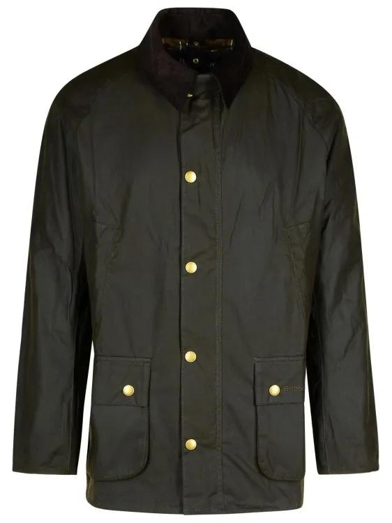 Barbour - Brown Cotton Ashby Jacket - Größe L - schwarz