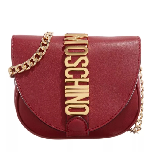 Moschino Moschino Belt Mini Shoulder Bordeaux Liten väska