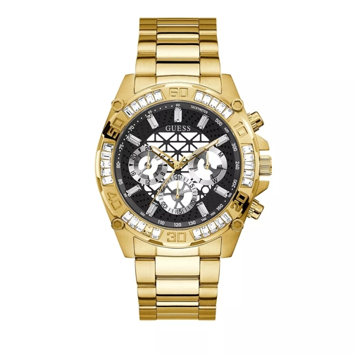 Guess Watch Sport Stainless Steel Gold Tone Quarz-Uhr