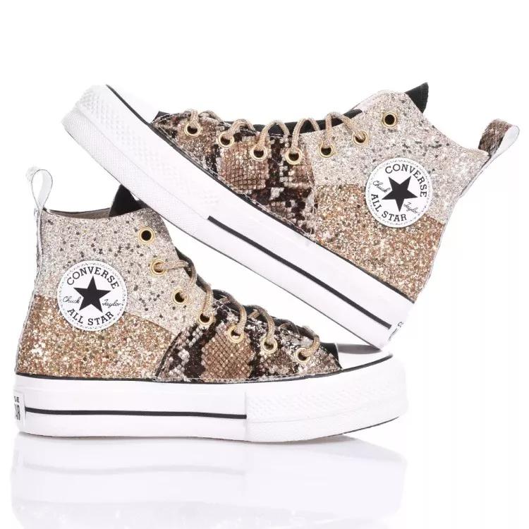 Thumbnail - Converse Low-Top Sneaker - Platform Champagne, Gold - Gr. 36 (EU) - in Bunt - für Damen