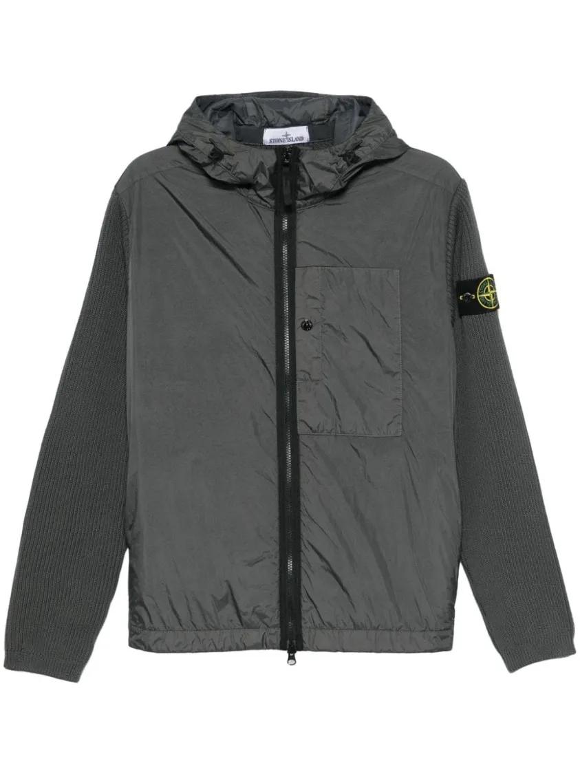 Stone Island - Primaloft® Knit Jacket - Größe XL - grau