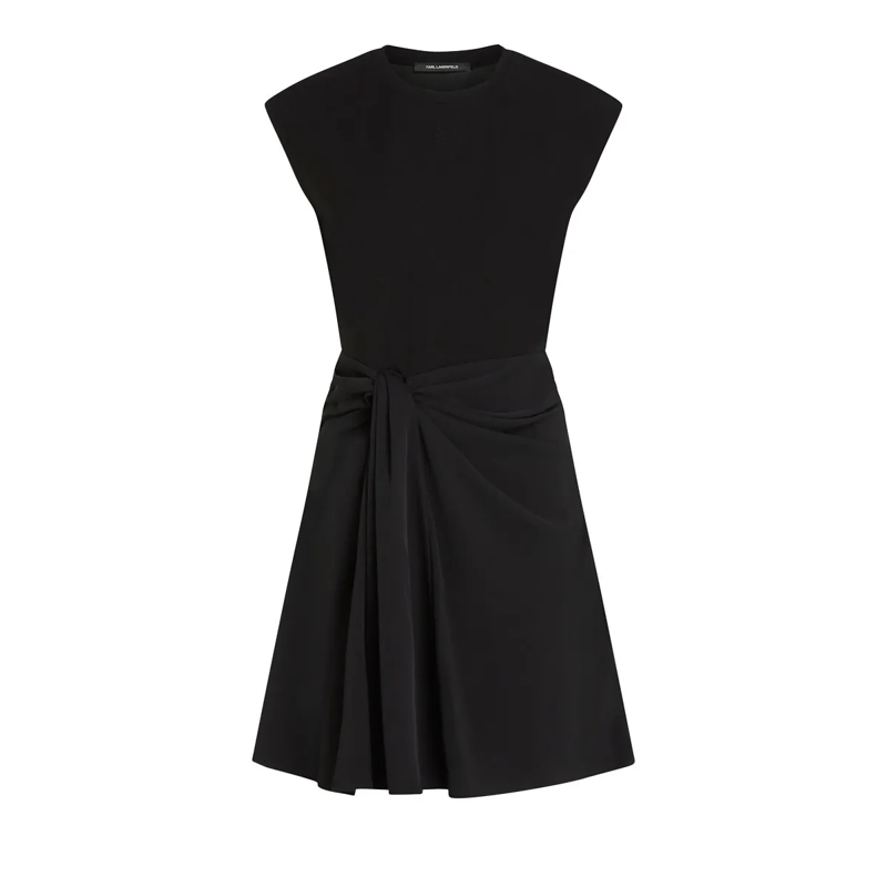 Karl Lagerfeld Kleid KLEID AUS MISCHGEWEBE schwarz