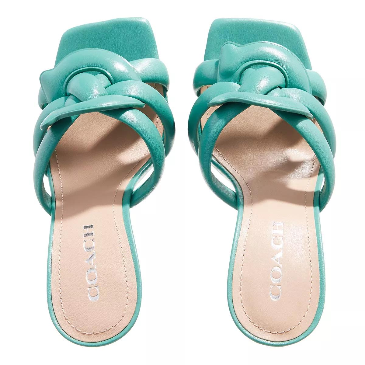 Coach Kellie Leather Sandal Bright Green Sandal