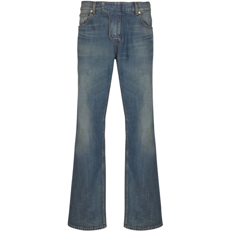 Balmain Jeans mit geradem Bein Jeans Denim blau