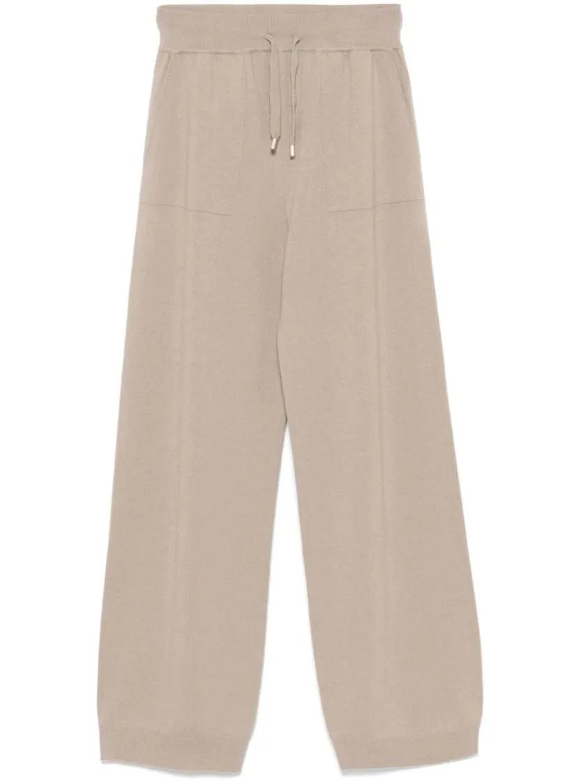 Lorena Antoniazzi - Straight-Leg Drawstring Sweatpants - Größe 40 - beige