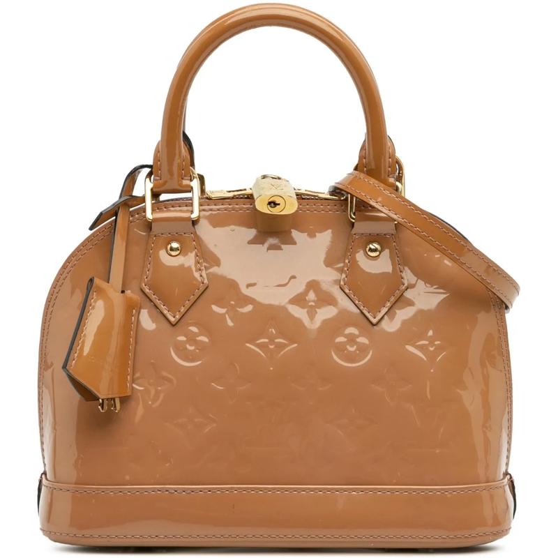 Louis Vuitton Schultertasche Monogram Vernis Alma BB braun