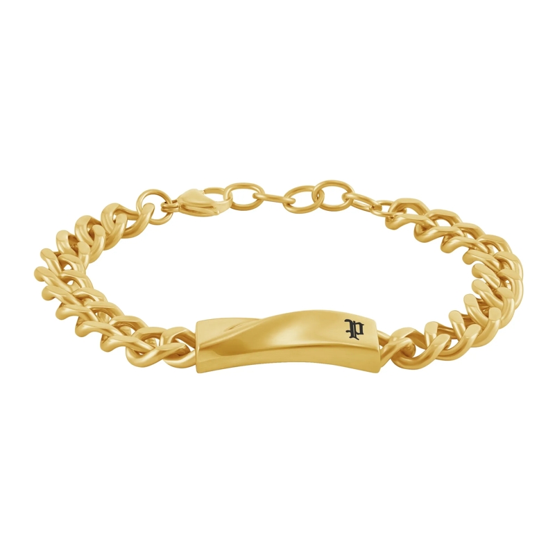 Police Armband Armband Contorto- Herrenarmband- Farbe: gold-  gold
