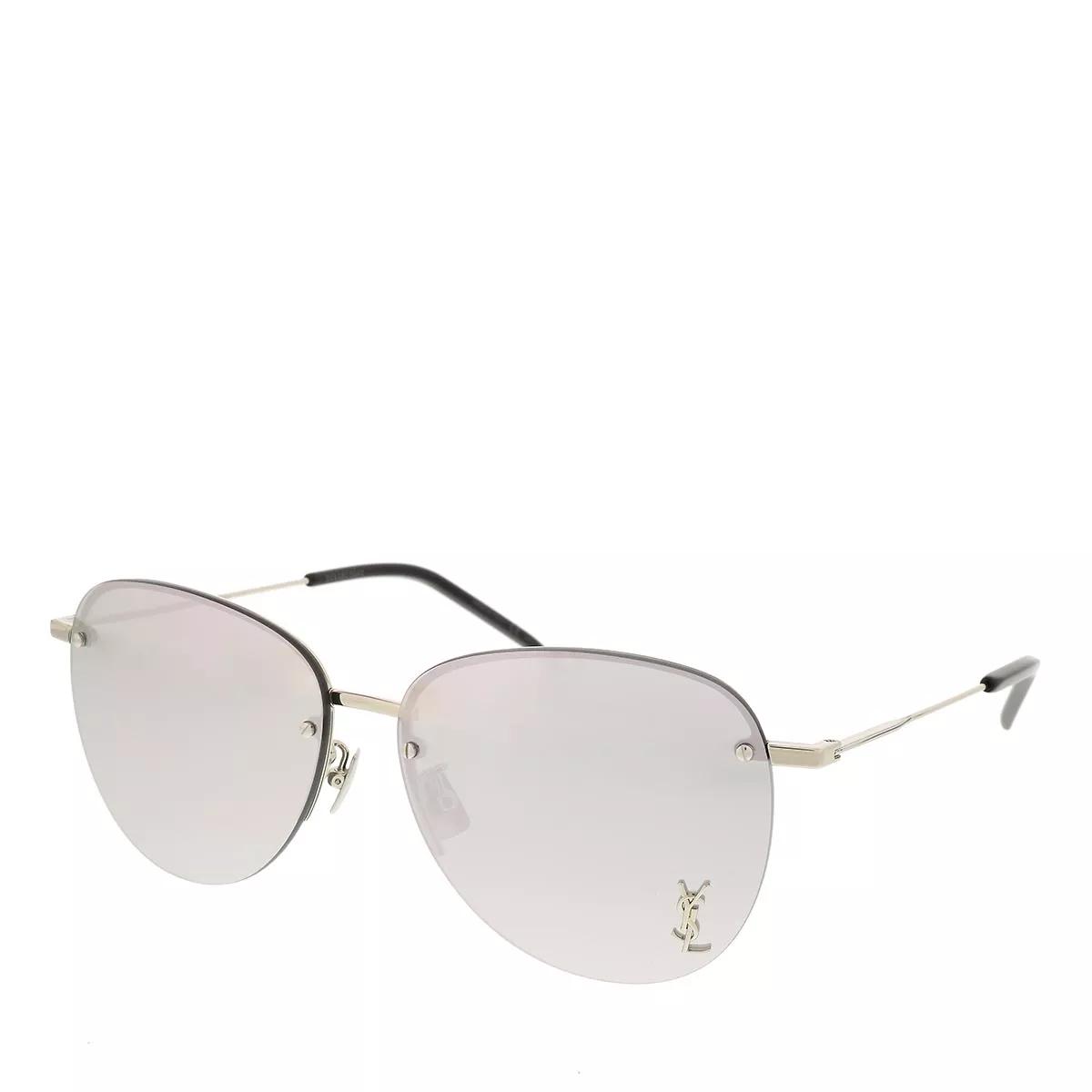 Saint Laurent SL 328/K M-002 61 Sunglass Unisex Metaltal Silver
