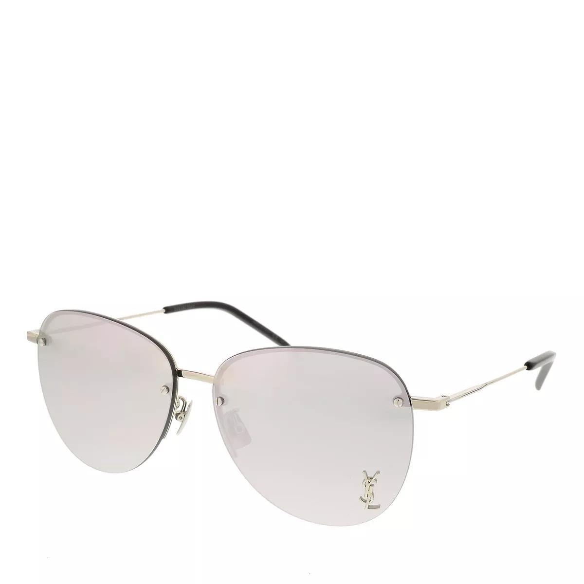 Saint Laurent Sonnenbrillen - SL 328/K M-002 61 Sunglass Unisex Metaltal - Gr. unisize - in Silber - für Damen