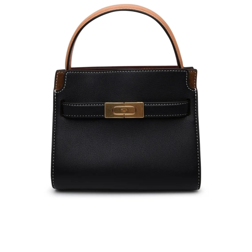 Tory Burch Lee Radziwill Bag In Black Leather Black Crossbodytas