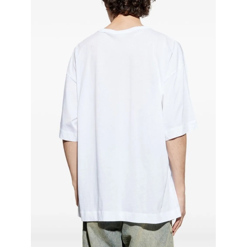 Dries Van Noten T-Shirt Relaxed Fit Crew Neck T-Shirt White