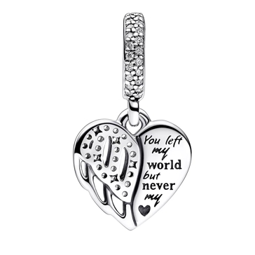 Pandora Heart Angel Dangle Clear Pendant