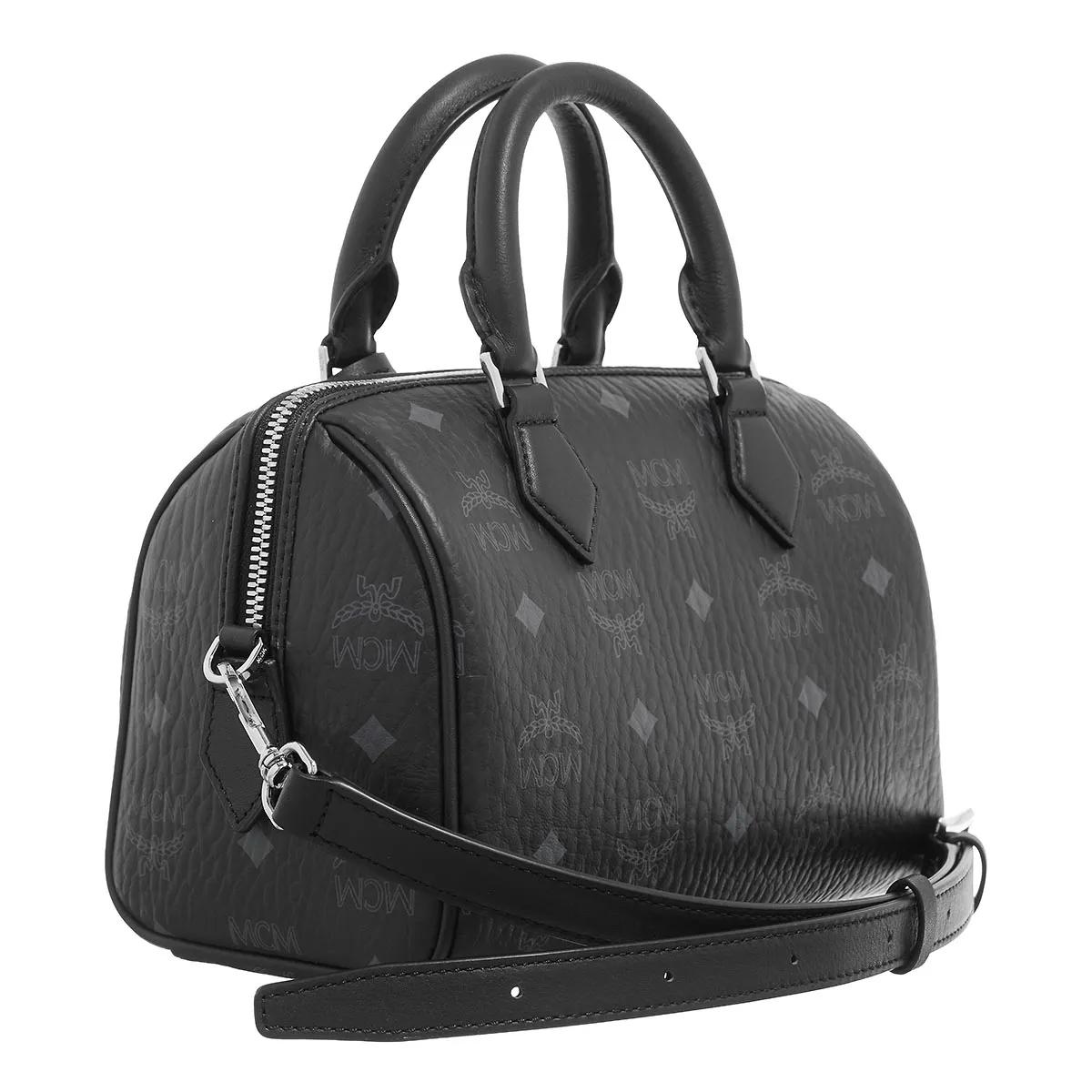 MCM Bowlingtassen Visetos Boston Small in zwart
