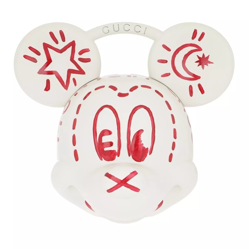 Gucci 3D Mickey Mouse Top Handle Bag White Rymlig shoppingväska