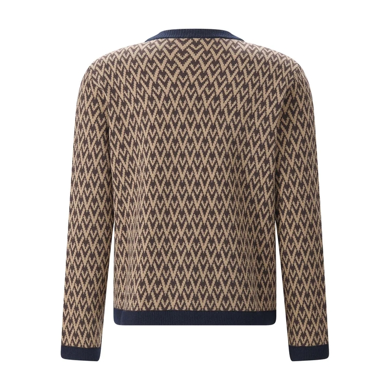 Valentino Garavani Strickjacke Strickjacke aus Schurwolle braun(Image 2)