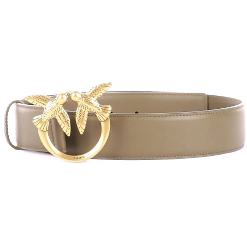 Pinko Ledergürtel Belts Golden gold