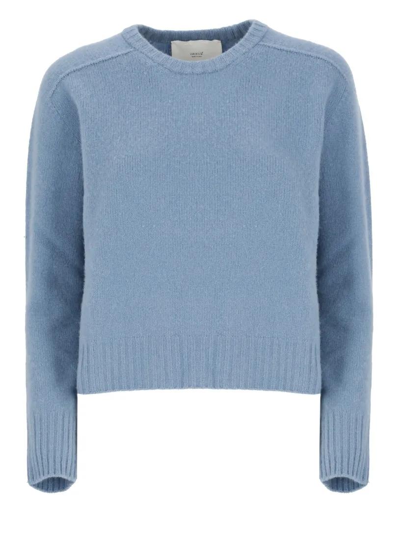 Vanise - Light Blue Cashmere Sweater - Größe 40 - blau