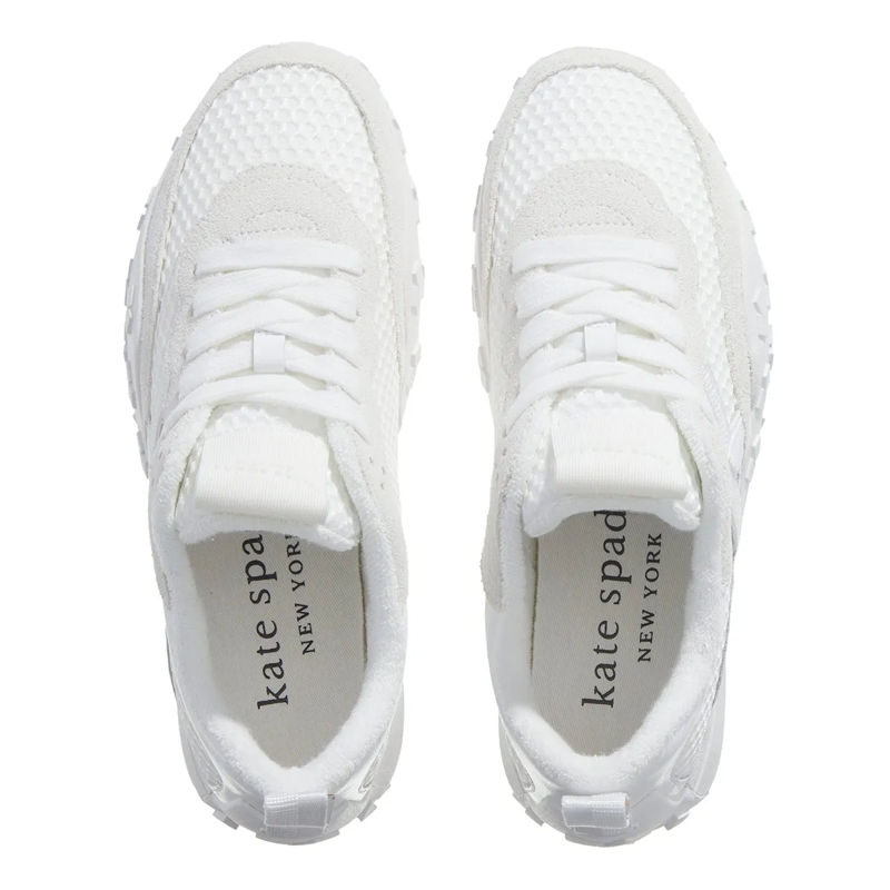 Kate Spade New York Low-Top-Sneaker K As In Kate Open Mesh Runner True White/White(Image 6)