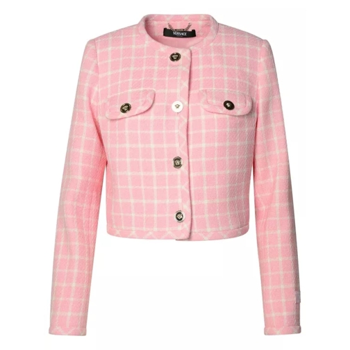 Versace Check Jacket Pink 