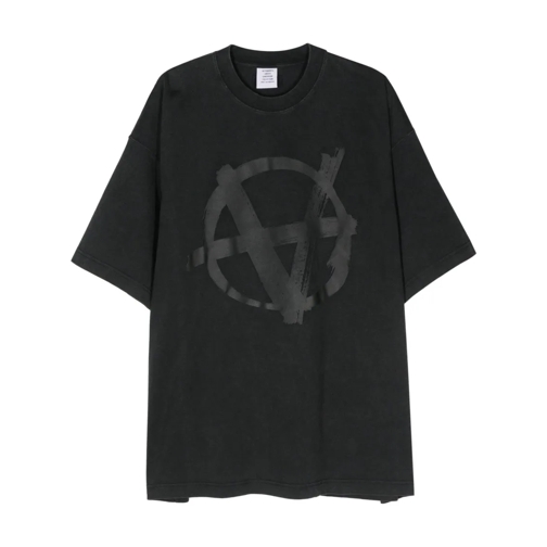 Vetements Graphic-Print Black T-Shirt Black T-shirts